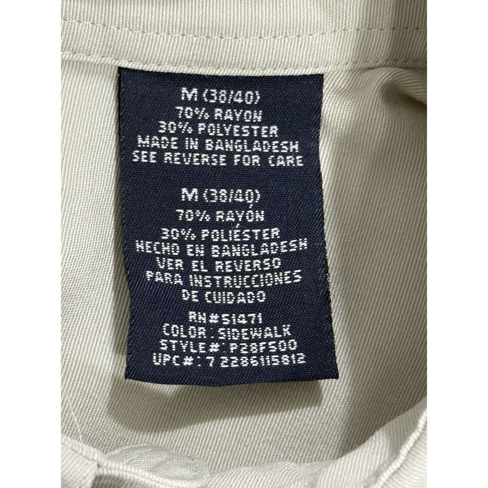 Puritan men's button down Short Sleeve shirt size M (38/40) beige - Picture 10 of 13